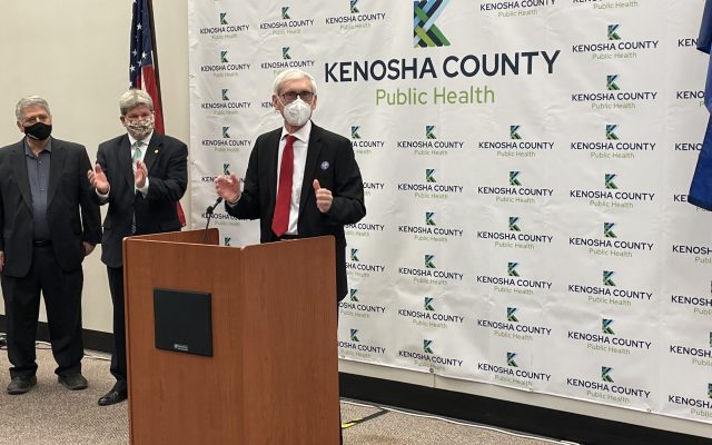 Gov. Evers Visits Kenosha County New Vaccination Clinic