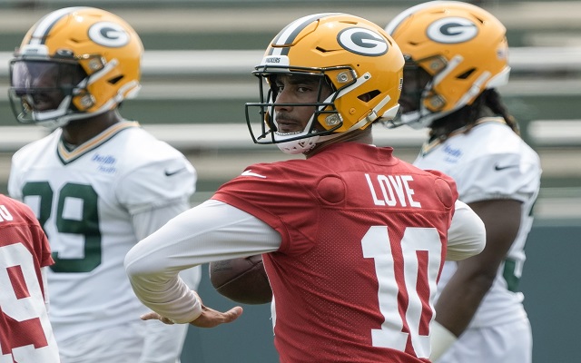 Love says he got text from Rodgers before opening 1st training camp as Packers’ starting QB