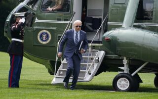 Biden heads to Wisconsin to laud a new Microsoft facility, meet voters — and troll Trump