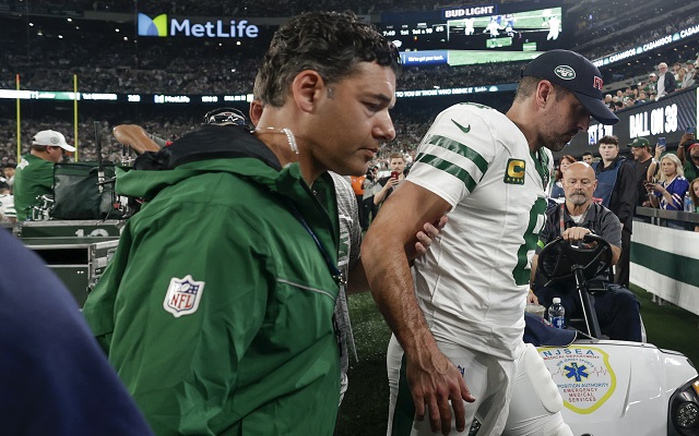 Aaron Rodgers’ injury means the Packers won’t get a first-round pick from Jets in next year’s draft