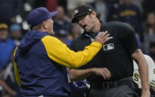 Brewers feeling frustrated after a critical call goes against them for a 2nd straight day